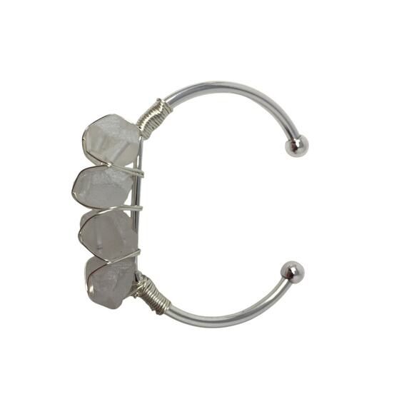 Kinsley Armelle Devi Collection Silver Quartz Bracelet - Picture 6 of 16
